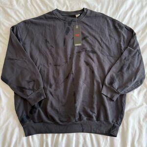 Levi's Men's Charcoal Crewneck Sweater